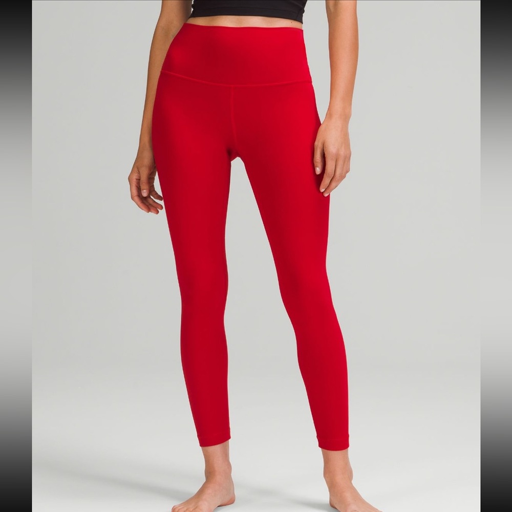 Lululemon Align High-Rise Pant 25”in Dark Red